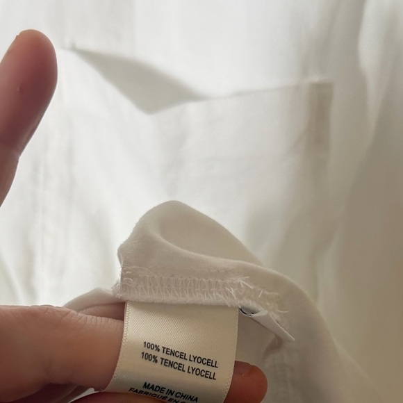 Anthropologie Cloth & Stone Crisp White Button-up Women’s Medium - Picture 5 of 6